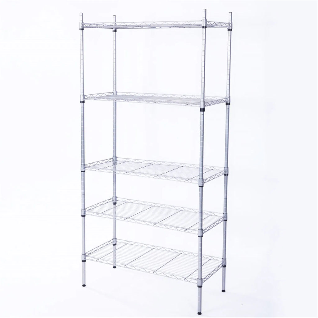5-Shelf Adjustable; Heavy Duty Storage Shelving Unit ; Steel Organizer
