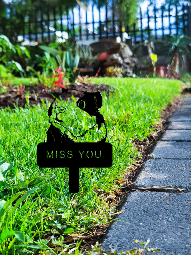 Guinea Pig Hamster Memorial Metal Yard Stake - Exquisite Pet