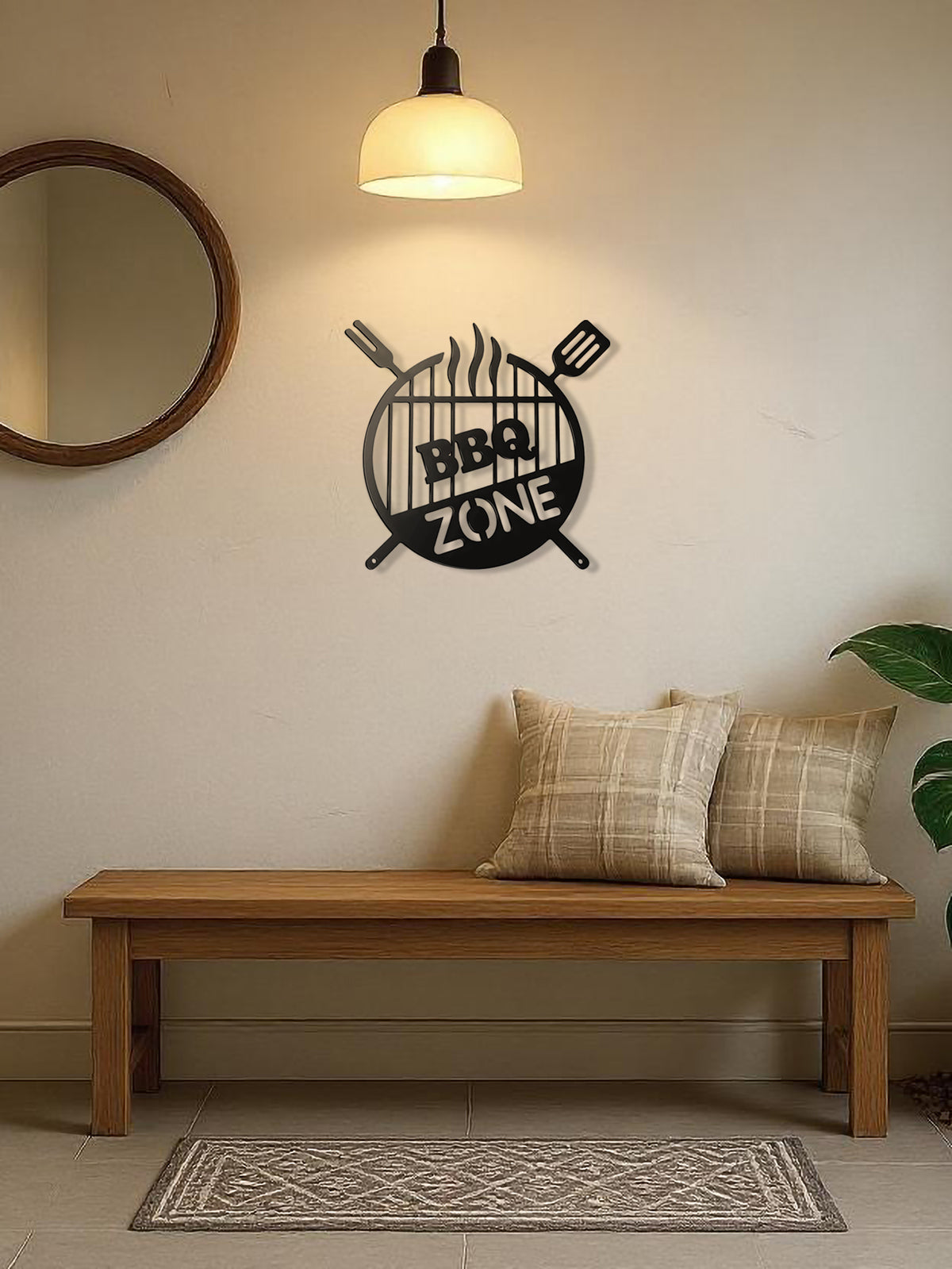 Metal Wall Sign,vintage 3D Round Iron Word Art For Farmhouse,country