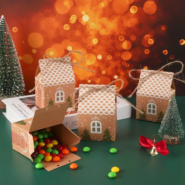 36 Pieces Mini Christmas Party Favor Boxes Gift Bags, Small Gift Boxes