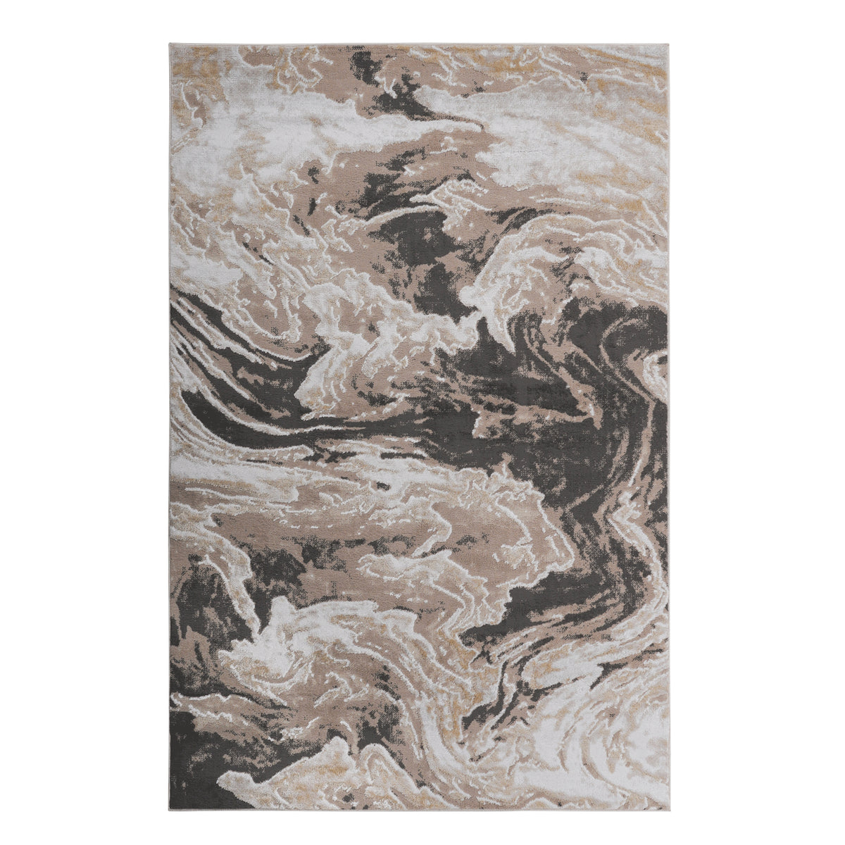 Payas 2X8 L.brown Abstract Runner Rug