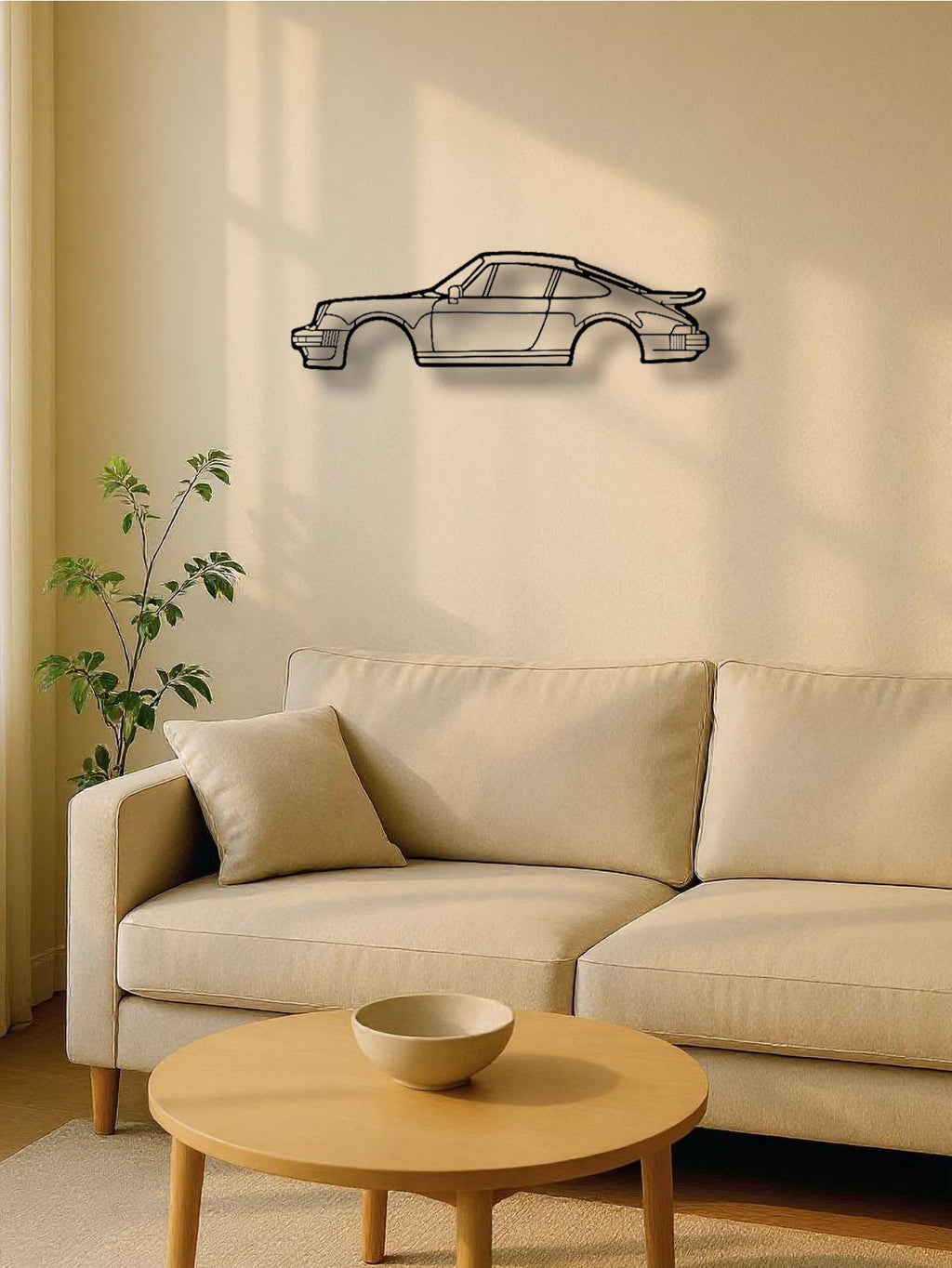 Metal Line Sports Car Metal Wall Art - Auto Enthusiast Gift Home Garage