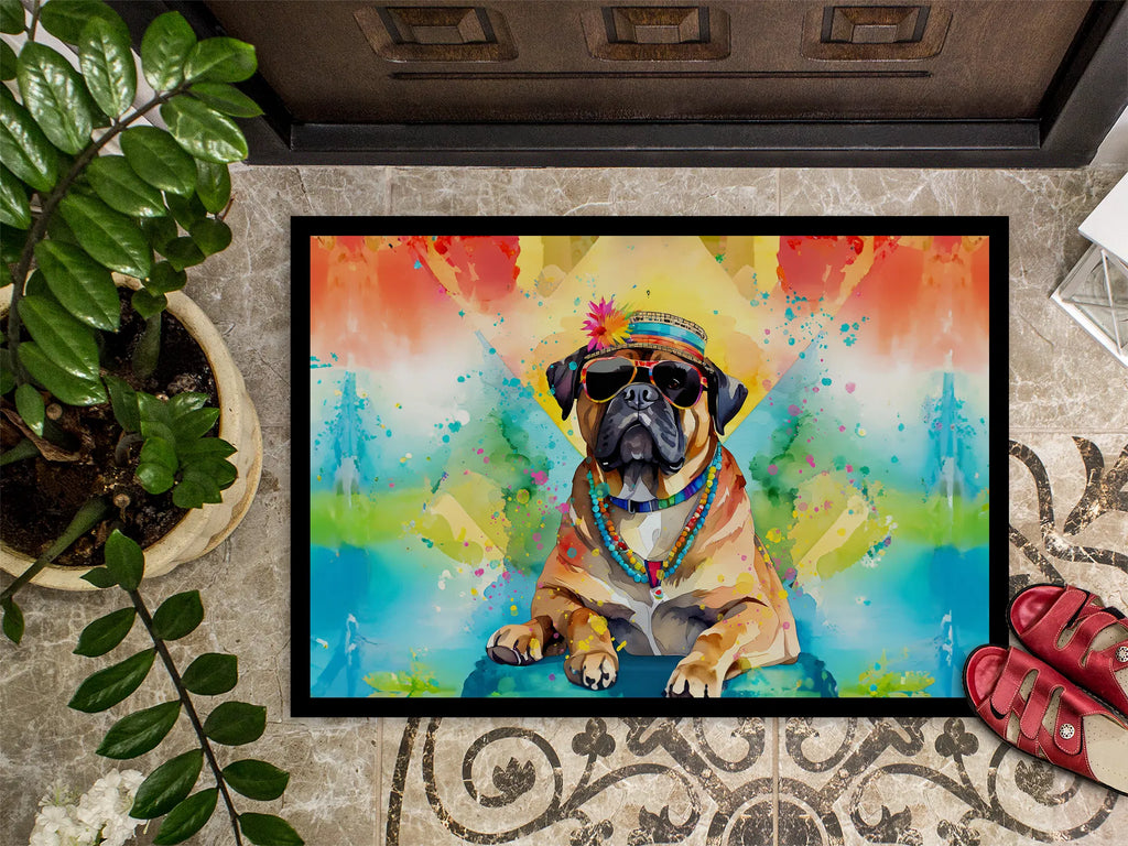 Cane Corso Hippie Dawg Doormat Front Door Mat Indoor Outdoor Rugs