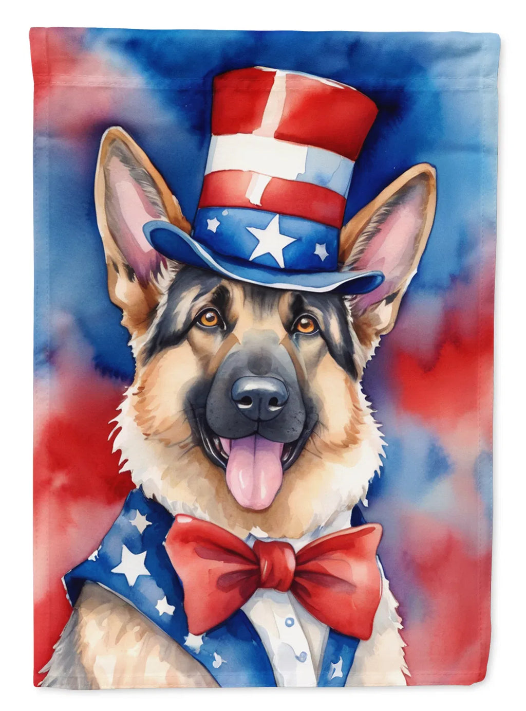 German Shepherd Patriotic American Garden Flag Mailbox Flag Decorative