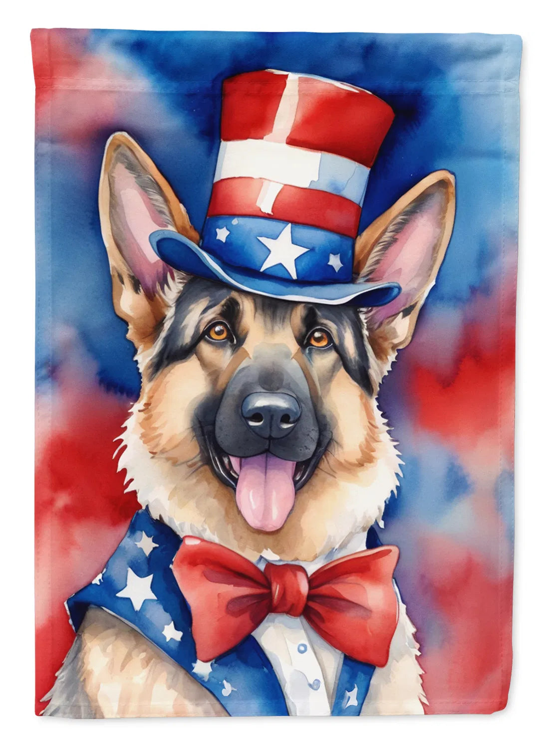 German Shepherd Patriotic American Garden Flag Mailbox Flag Decorative