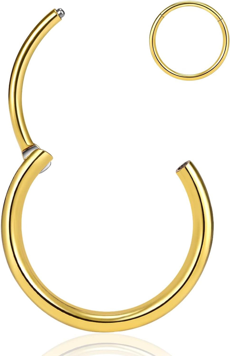 16g- Steel Hoop-rose Gold-8-1