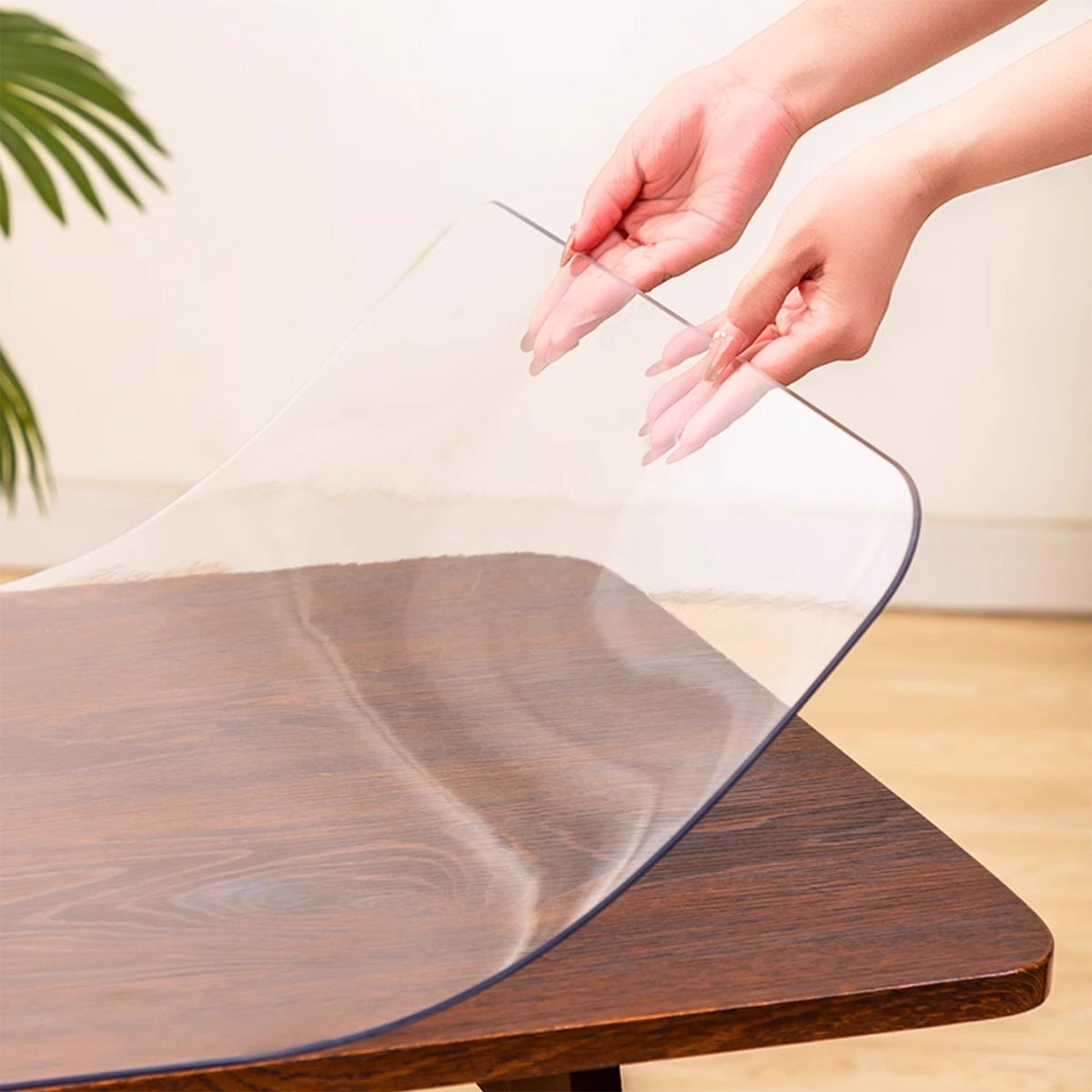 Clear Table Protector Mat -1.5mm Thickness Waterproof Heavy Duty PVC