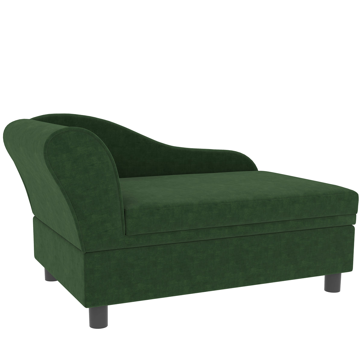 Pet Sofa Bed Couch With Storage, Pet Sofa For Cats And Small Dogs, Brown & Green