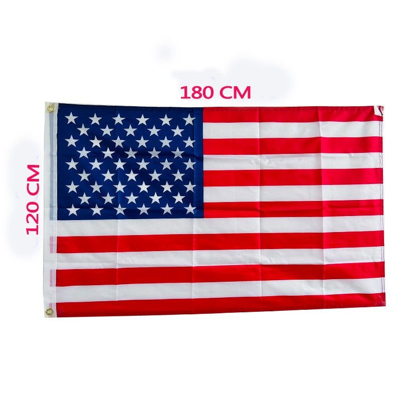 4X6FT Polyester American Flag 120cmX180cm USA Flag Outdoor Yard Decor