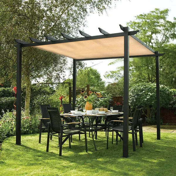 12ft*12ft 90% Beige Sunshade Netting, Outdoor Sun Protection Netting
