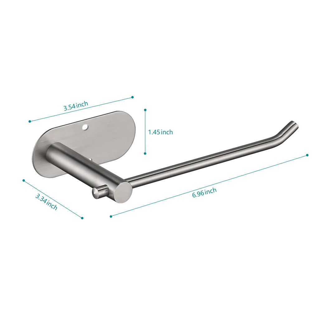 Paper Towel Holder - Self-adhesive Or Drilling, Stainless Steel