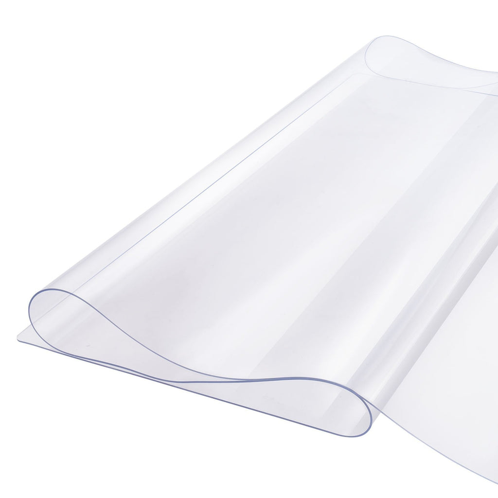 PVC Table Protector 16x32 Inch Clear Plastic Desk Protector 1.5mm Thick