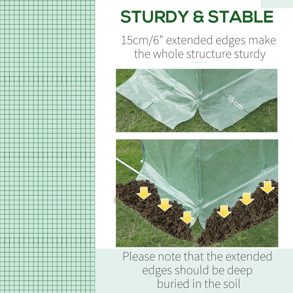 9.8 X 6.6 X 6.6 Plastic Greenhouse Cover Replacement, Heavy Duty