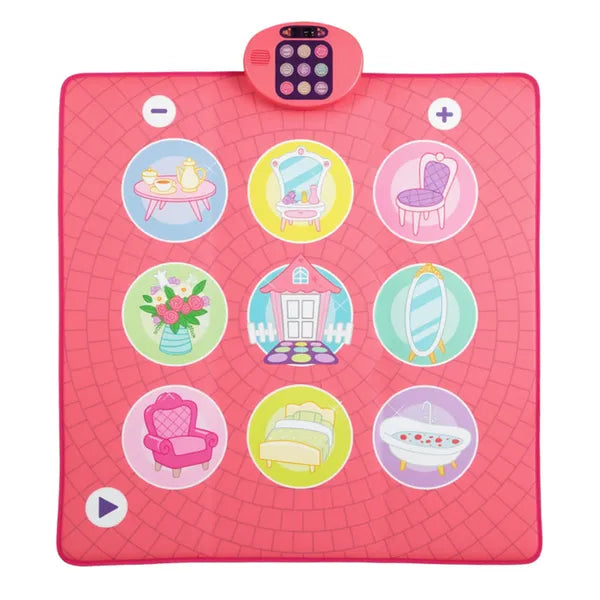 Pink Kids Dance Mat , 5 Difficulty Levels & 9 Demo Songs, Non-slip Safe