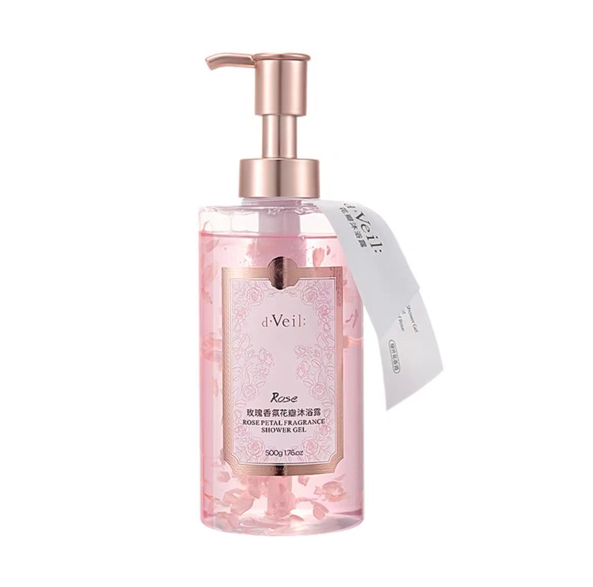 Dveil Rose Petal Fragrance Shower Gel 500ml