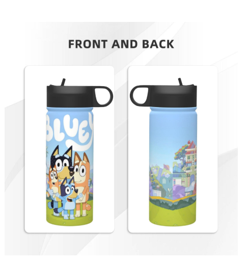 Water Bottle Vacuum Insulated Stainless Steel Thermos Bottle With Straw