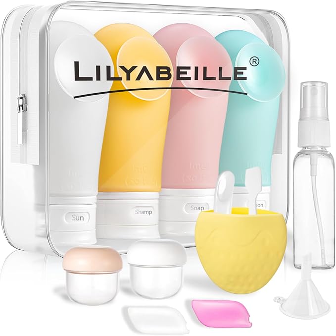 60ml 14Pcs Leak Proof Travel Bottles For Toiletries TSA Approved