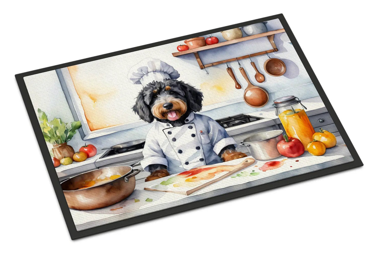 Bernedoodle The Chef Doormat Front Door Mat Indoor Outdoor Rugs