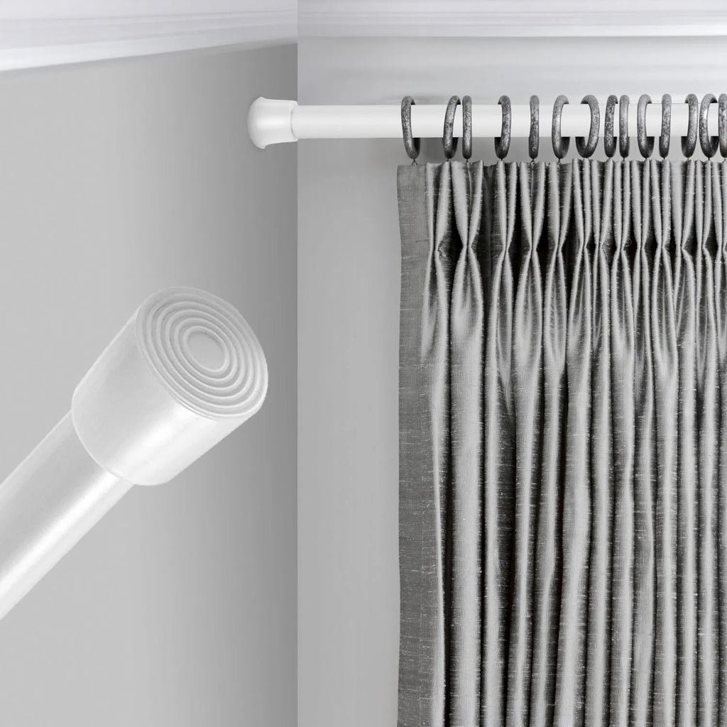 Heavy Duty Tension Curtain Rod, Non-slip Carbon Steel Spring Loaded