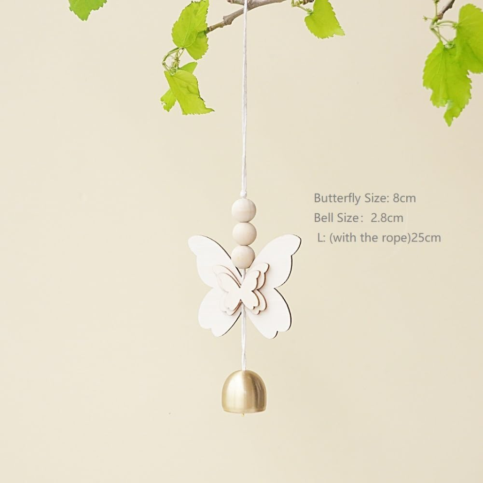 Butterfly Hanging Bell For Door, Lucky Wind Chime Decoration