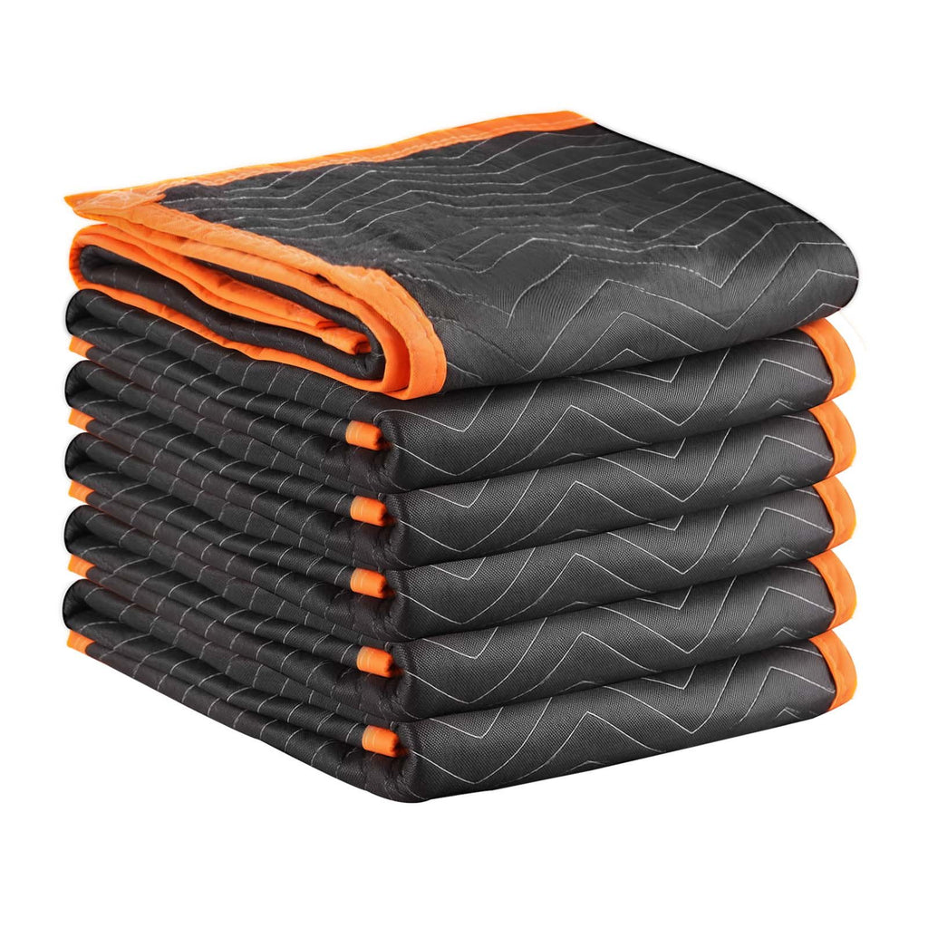 Moving Blankets 6 Pcs, 80 X 72 In 35 Lbs-dz Large Packing Blankets