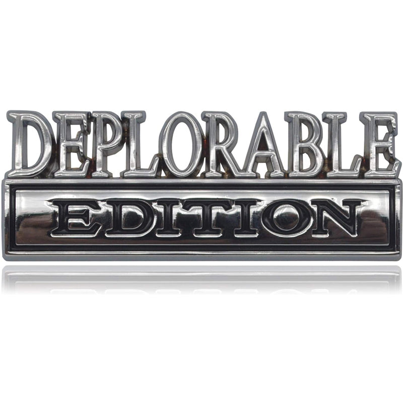 2pcs Deplorable Edition Emblems, Emblem 3D Badge Decal Car Truck SUV