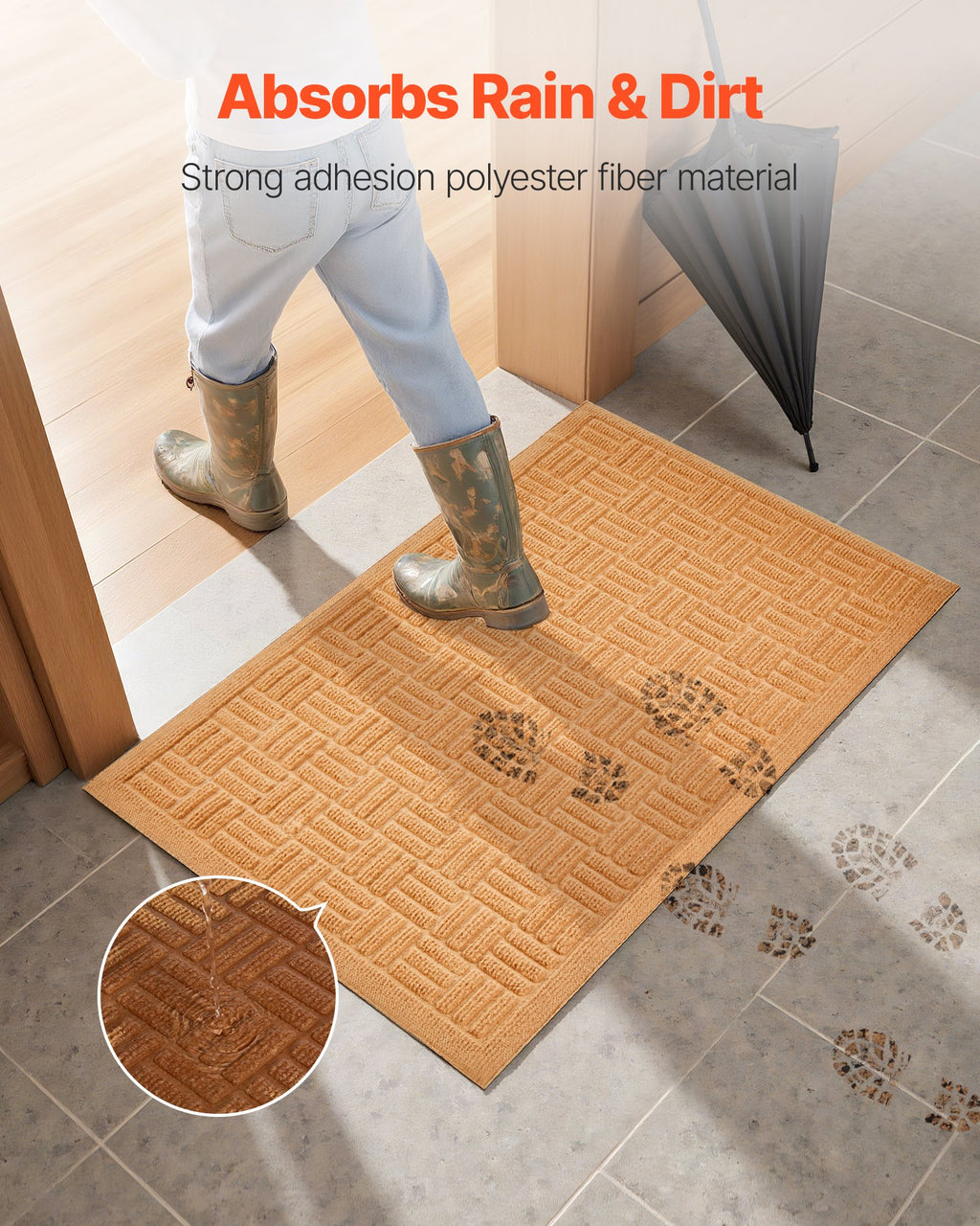 Door Mat, 29.53 X 17.72 Inch, Front Door Mat Outside Entrance