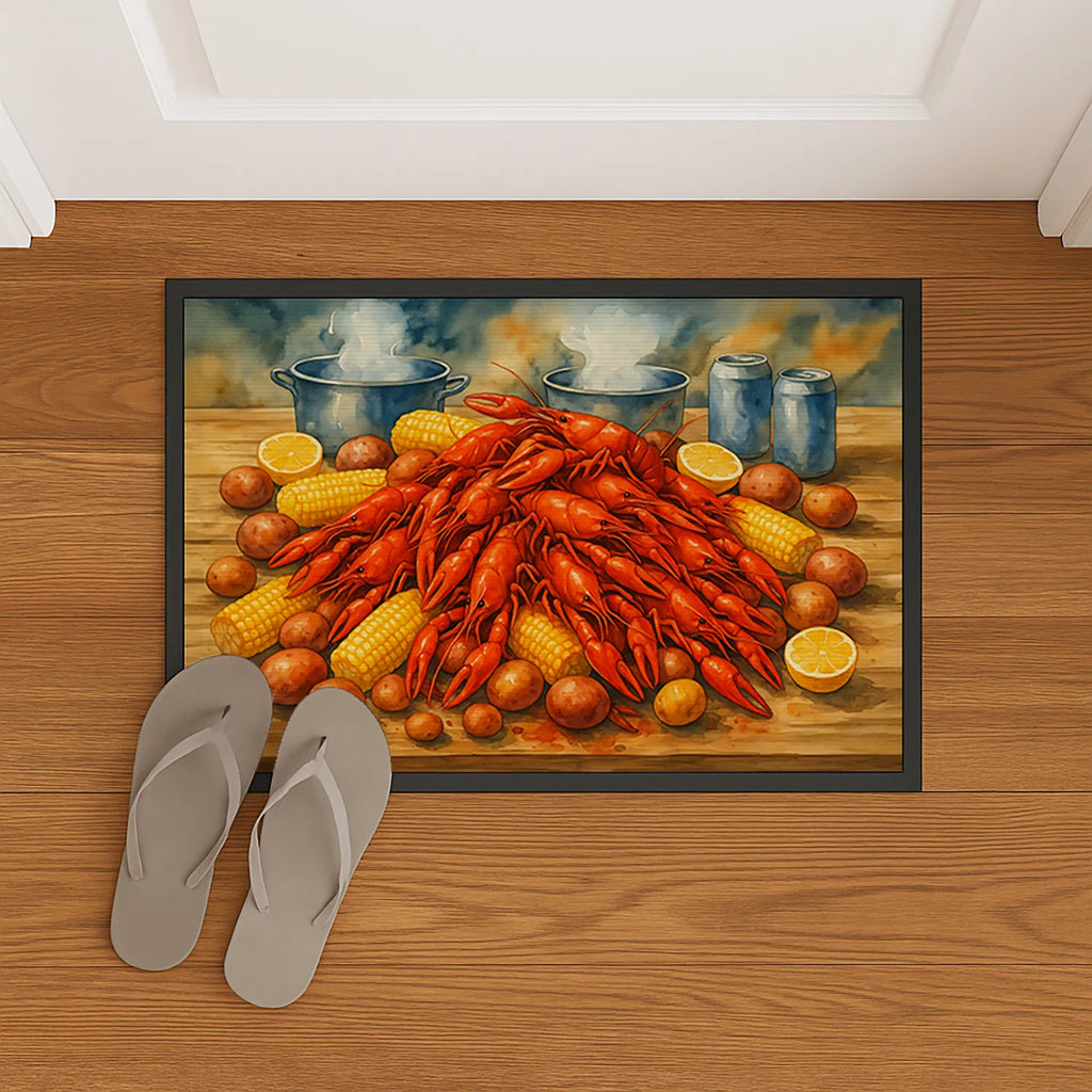 Crawfish Boil Doormat Front Door Mat Indoor Outdoor Rugs For Entryway