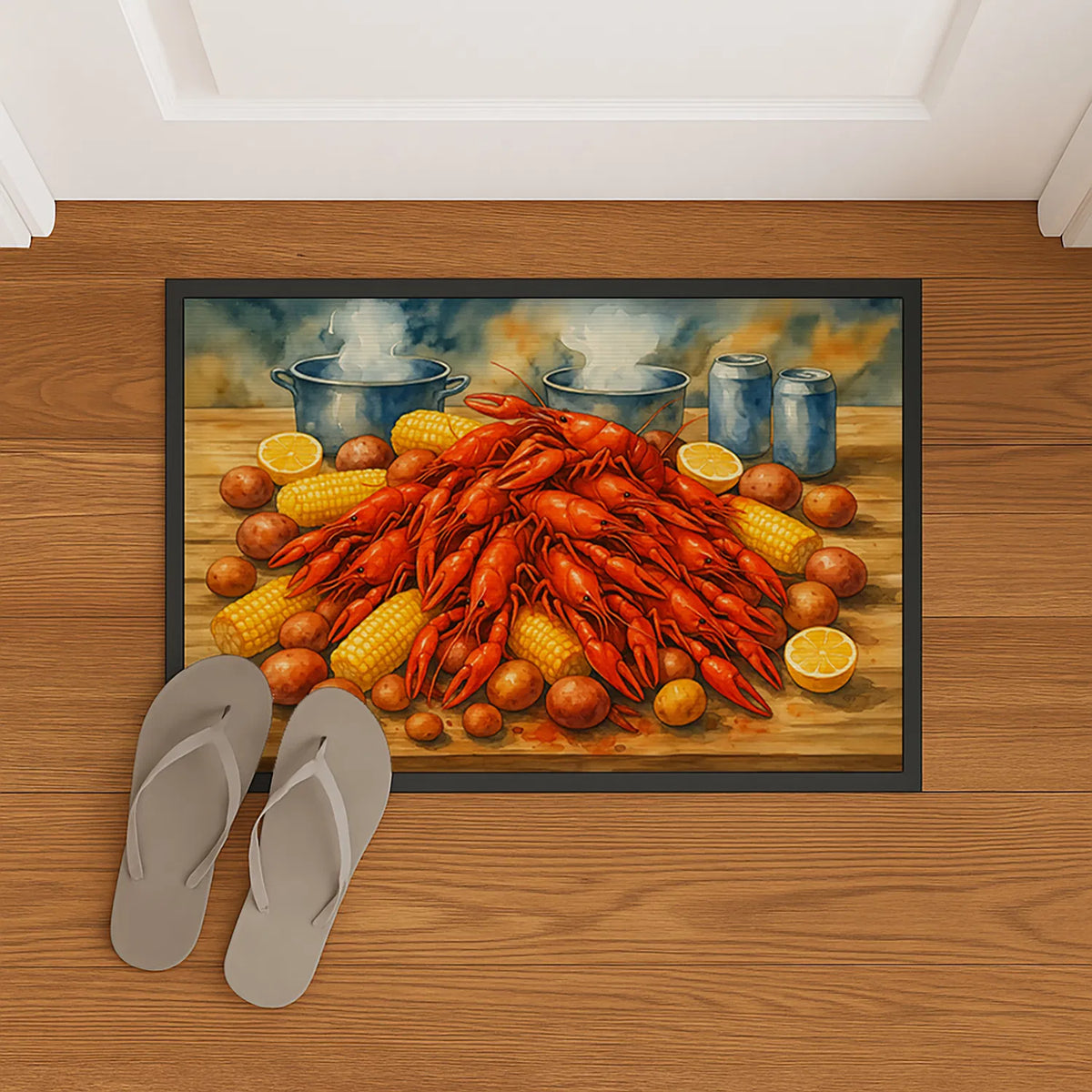 Crawfish Boil Doormat Front Door Mat Indoor Outdoor Rugs For Entryway