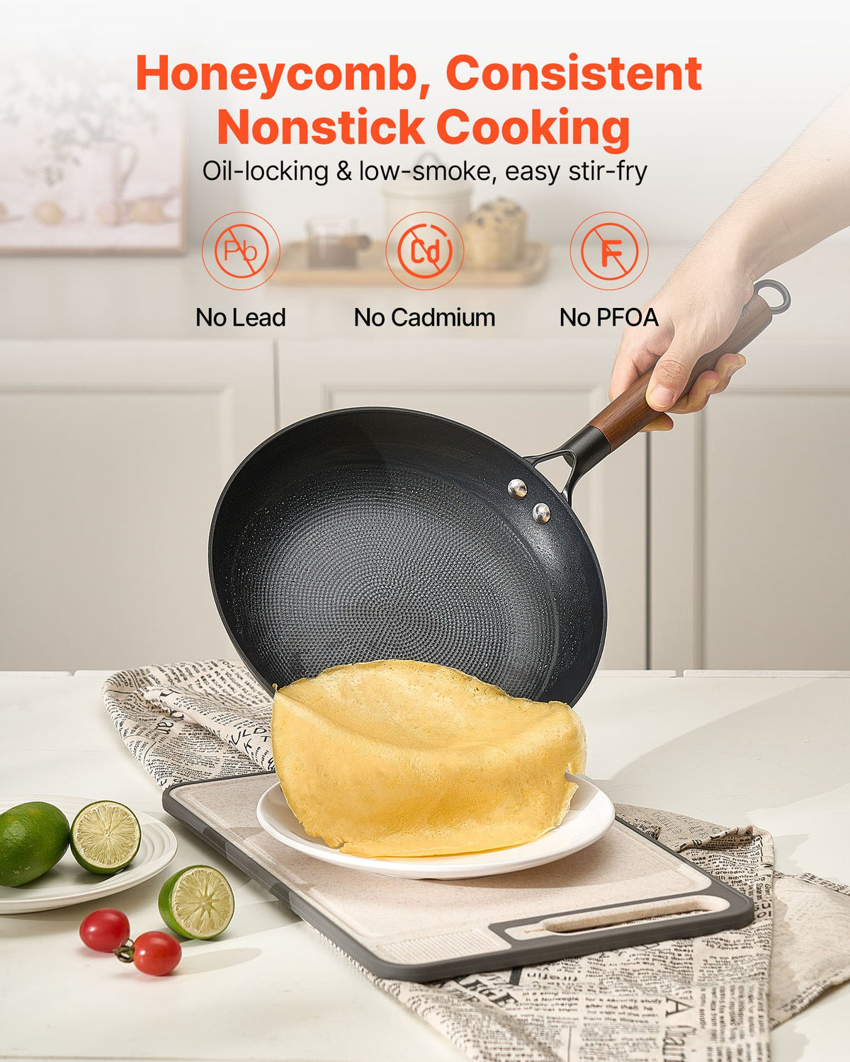 3 Piece Cast Iron Skillet Frying Pan Set 8 10 12 In Pre-seasoned