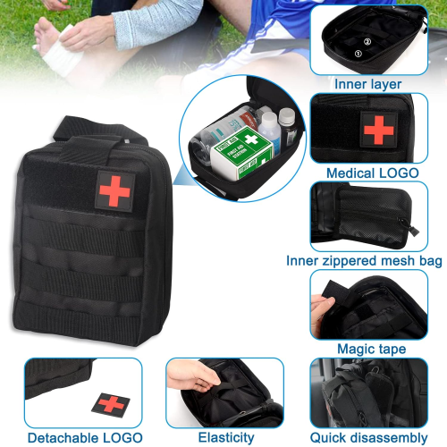 2 Set-storage Bag, Back Seat Organizer With 3 Detachable Pouches, Tool