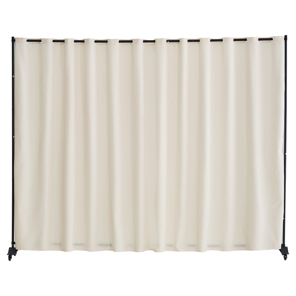 Room Divider, 96 X 120inch Portable Panel Room Divider With Wheels