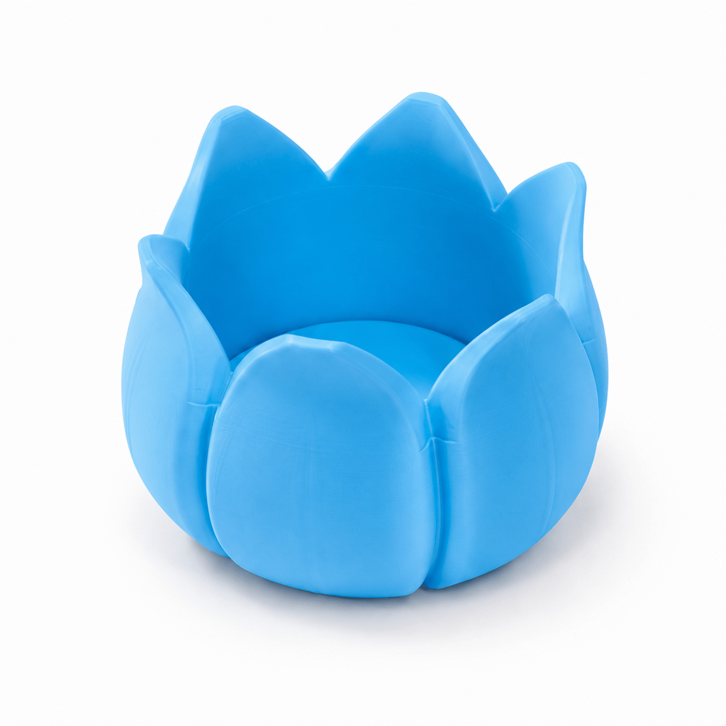 Tulip Flower Mahjong Dice Tray, 3D Printed Dice Holder For Mahjong Game