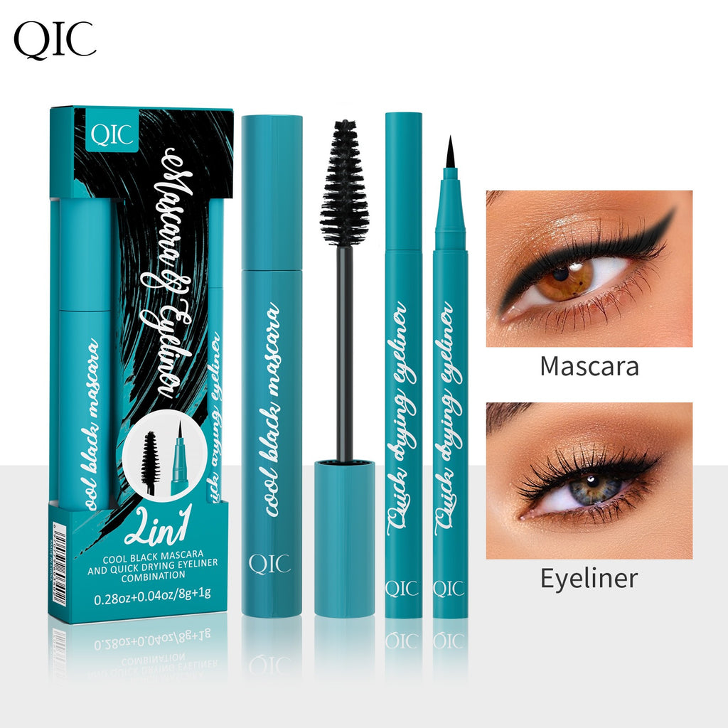 QIC Green Box 2in1 Eyeliner + Mascara Set-green