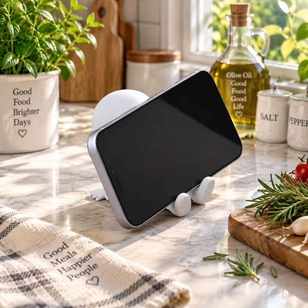 Skeleton Phone Stand, Halloween Skull Phone Holder, Creative Desk Decor