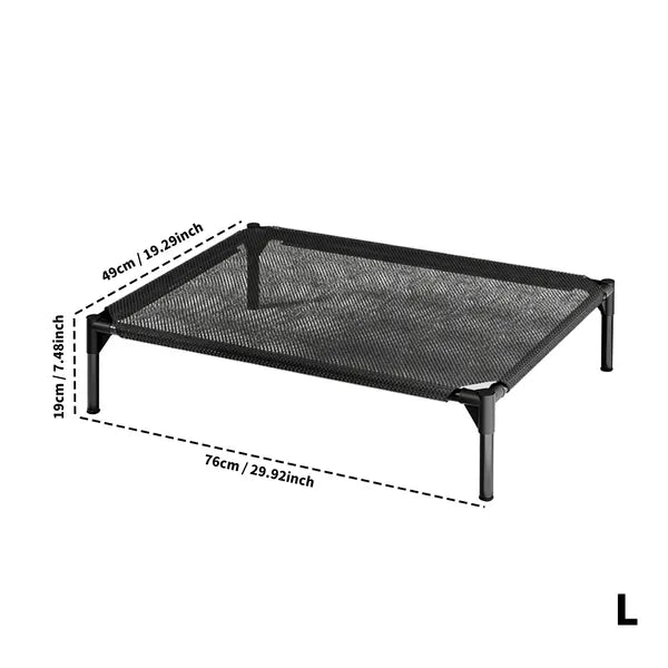 Elevated Breathable Mesh Pet Bed, Indoor&outdoor Use, Sizes For Small