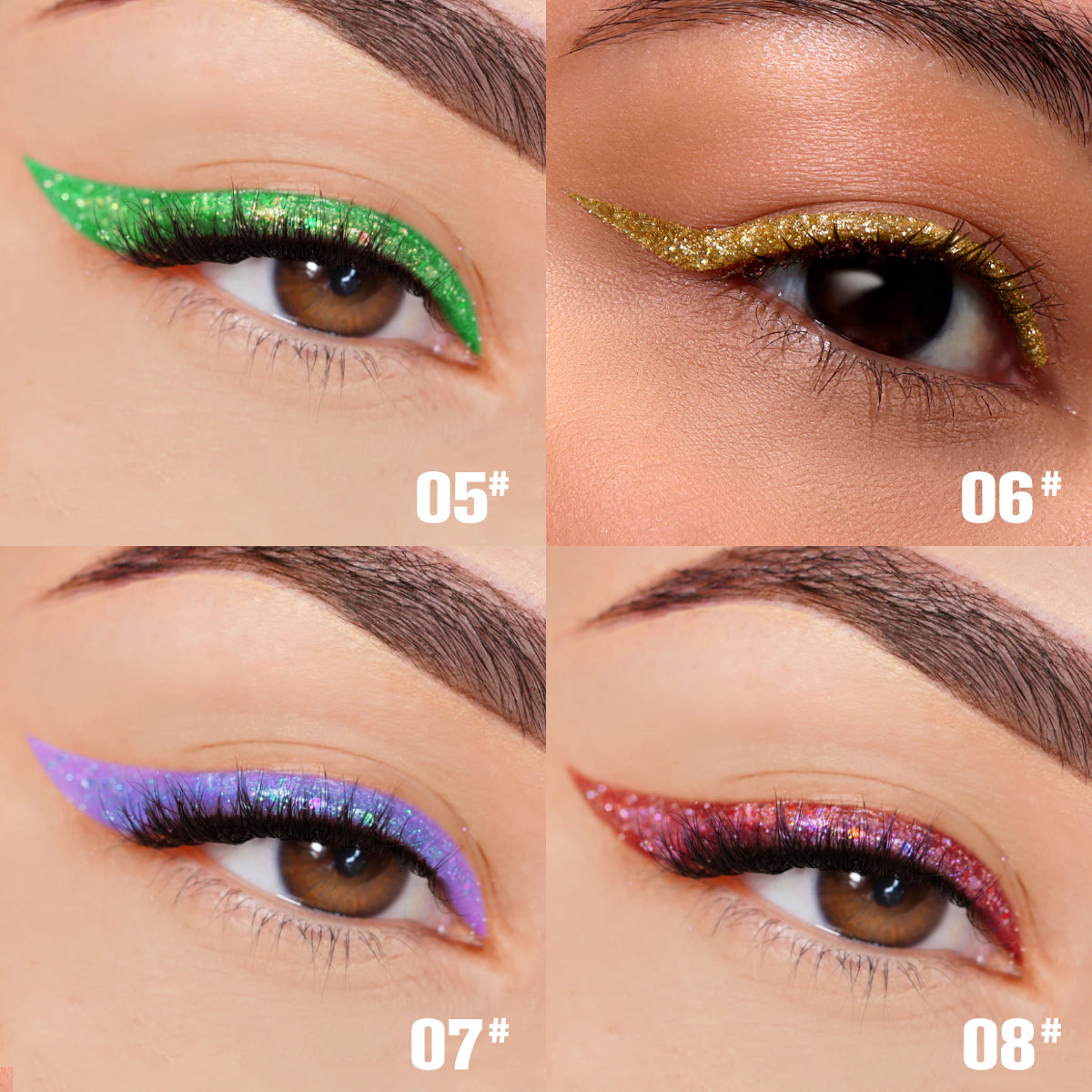 Phofay Liquid Glitter Eyeliner Set