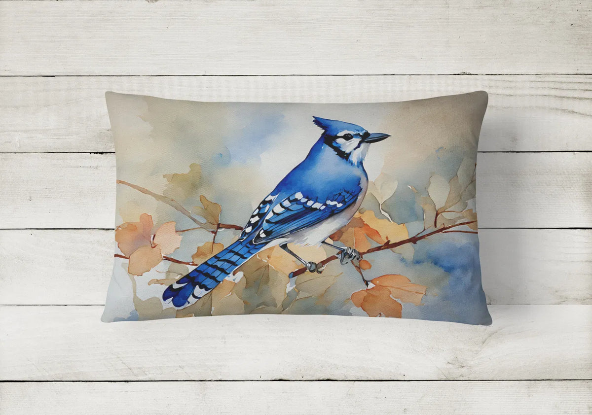Watercolor Birds Throw Pillow Throw Pillow For Indoor Couch Bed Outdoor