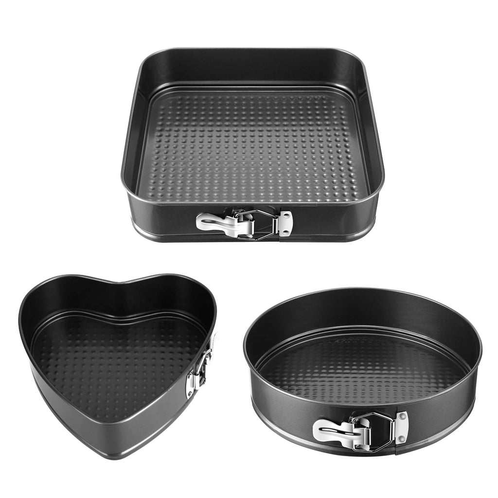 3Pcs Per Set Non-stick Springform Cake Pan Leakproof 9in 10in 11in