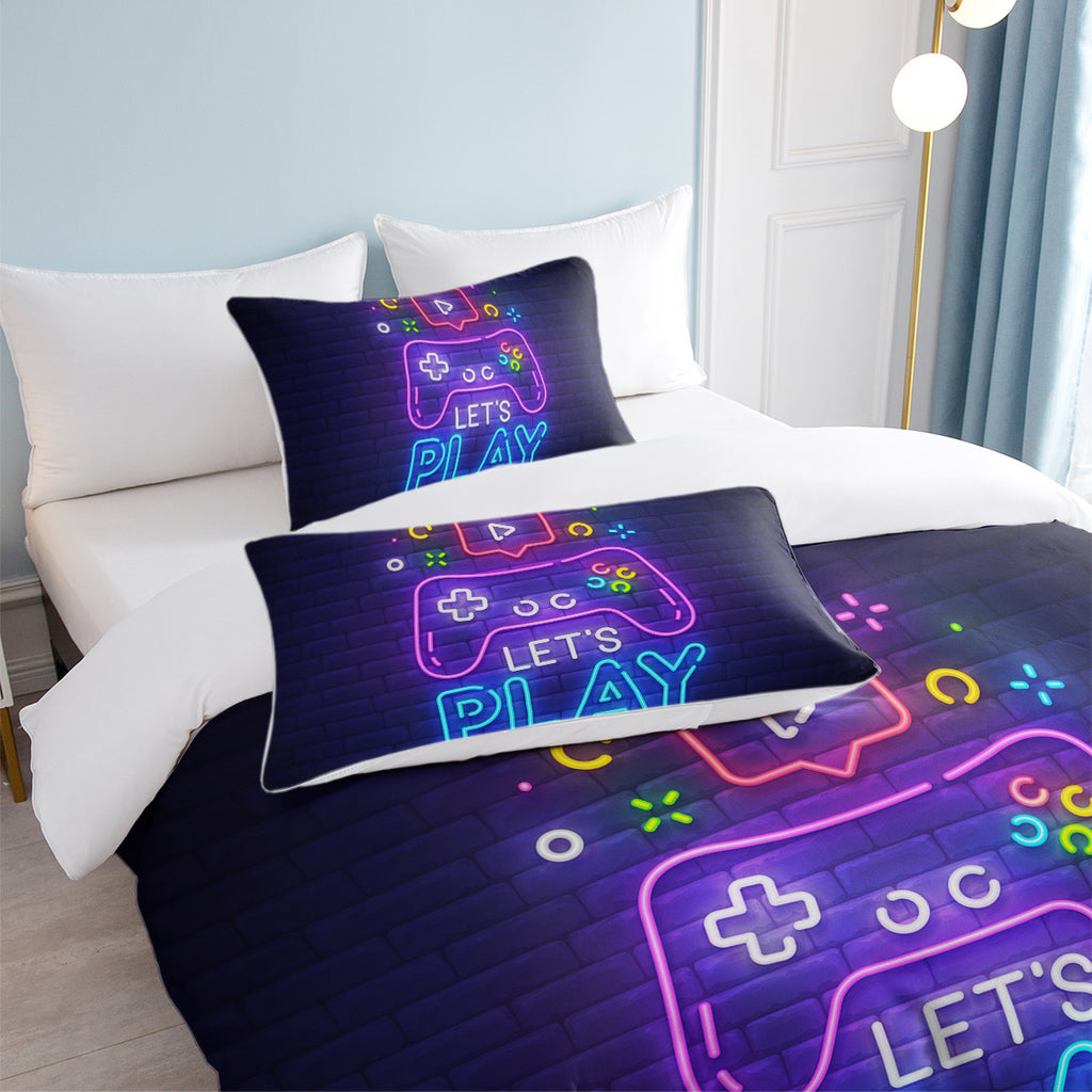 Gaming Duvet Cover Set Twin Full Queen King Size Video Game Controller