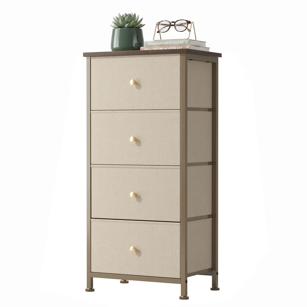 4-drawer Storage Cabinet - Suitable For Bedrooms, Living Rooms