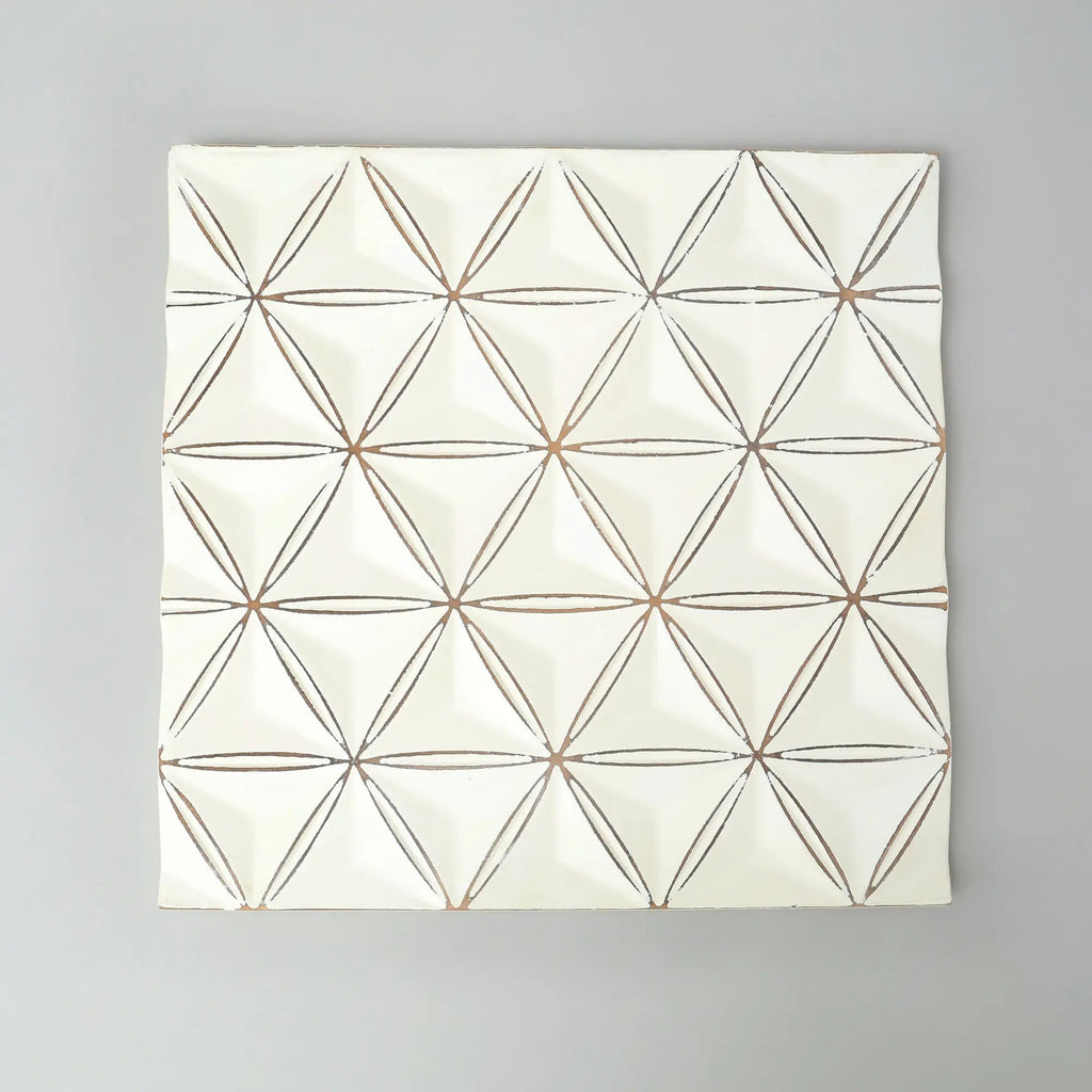 Black Square Shape Handcrafted MDF Wall Decor -16 X16 Elegant Home