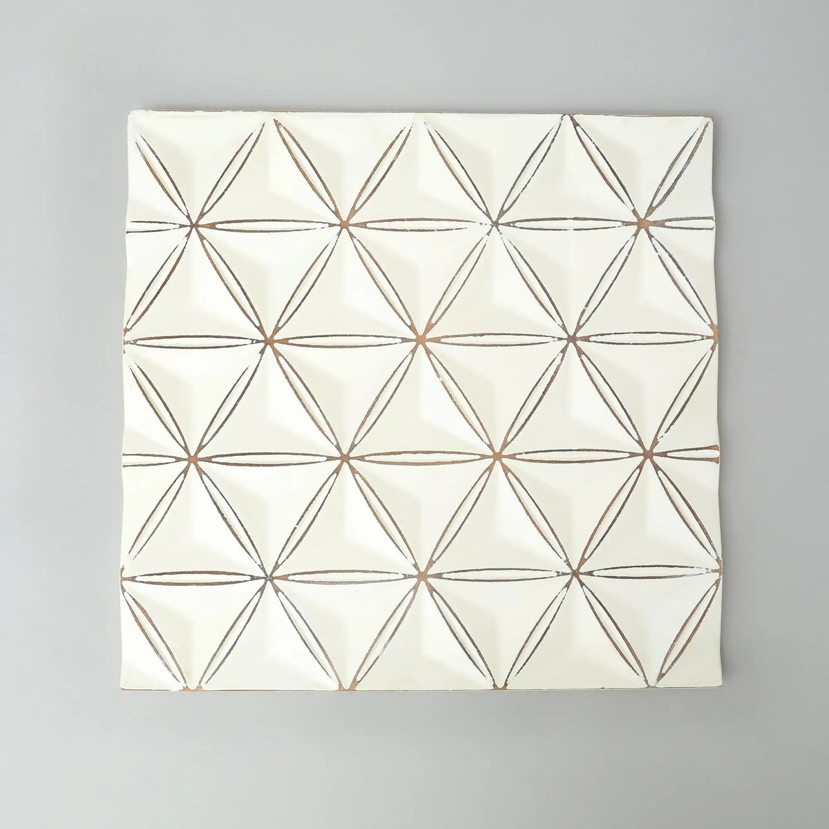 Black Square Shape Handcrafted MDF Wall Decor -16 X16 Elegant Home