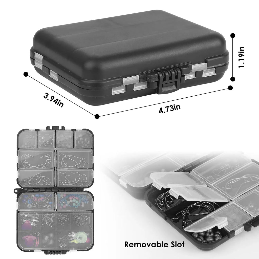 188-Piece Fishing Accessory Kit with Tackle Box