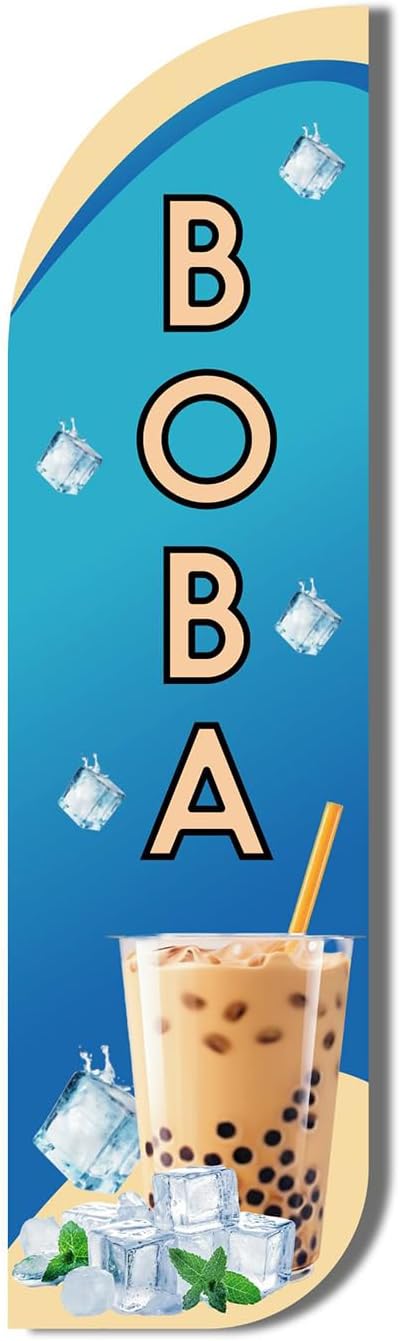 Boba Windless Flag For Advertising