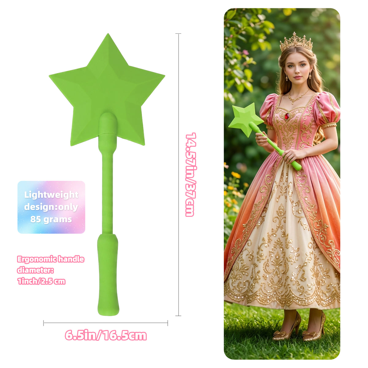 Star Magic Wand Credit Card Holder, Fantasy Star Shaped Card Display