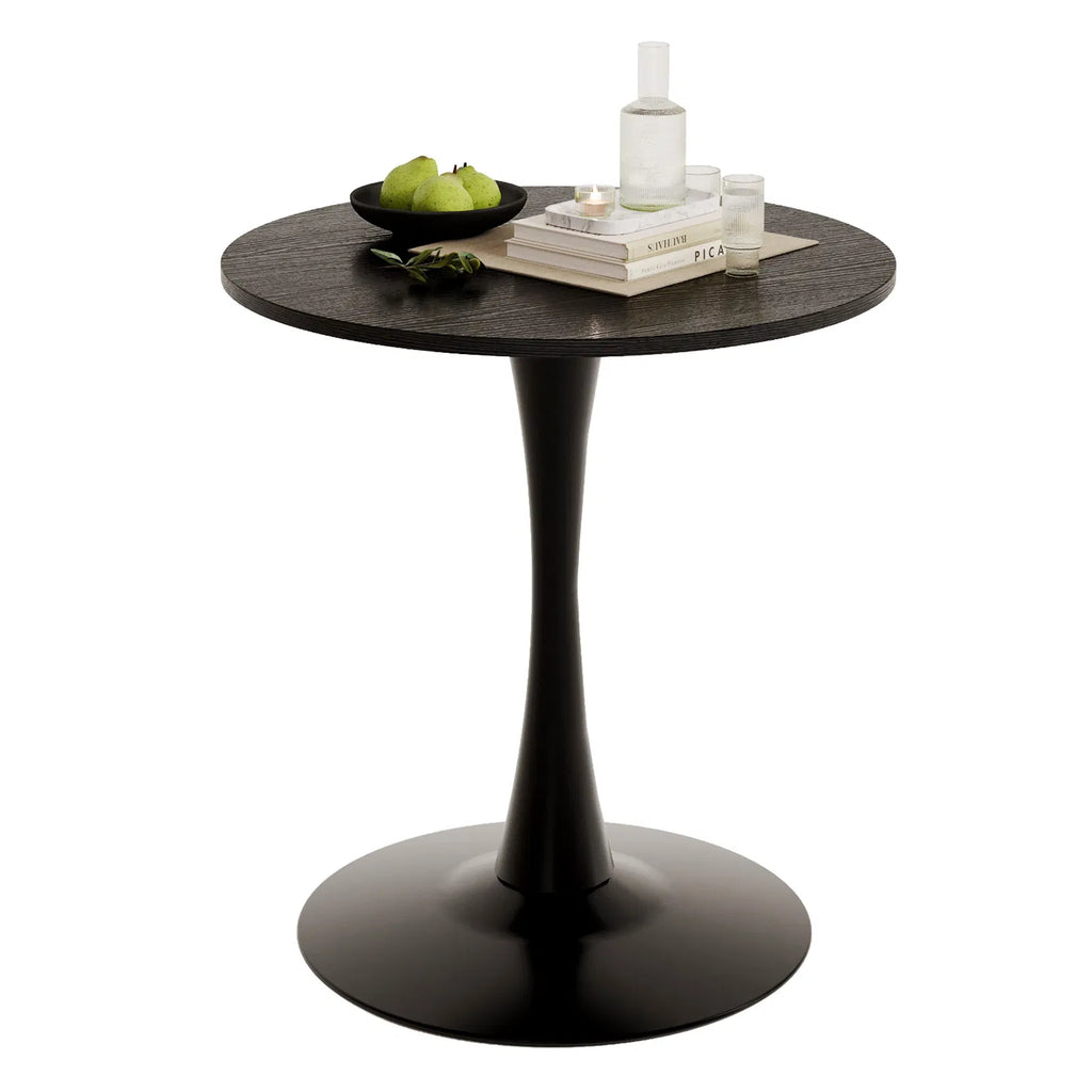Round Tulip Dining Table, 27.6 Inch Circular Kitchen Table For 2 People