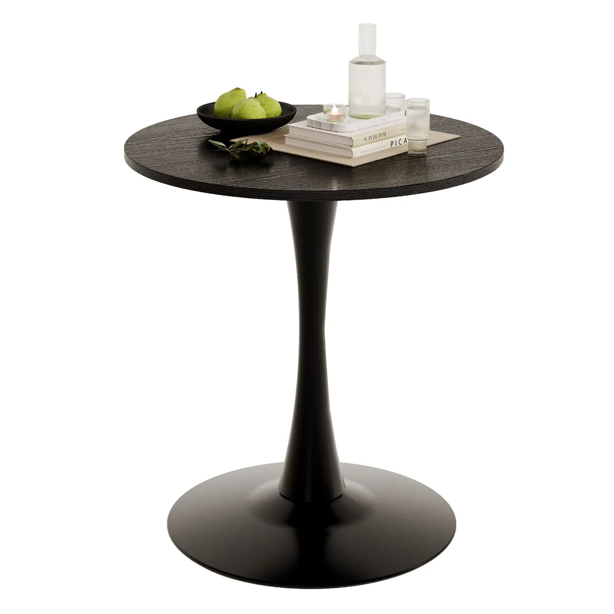 Round Tulip Dining Table, 27.6 Inch Circular Kitchen Table For 2 People
