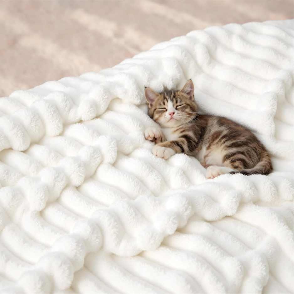 White Throw Blanket For Couch - Halloween Fall Decorations For Home