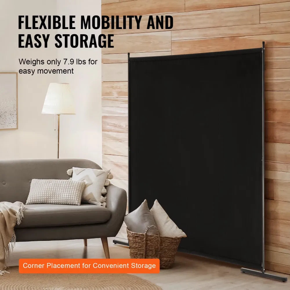 Space Partition, One-panel Privacy Barrier, 6FT Indoor Privacy Shield
